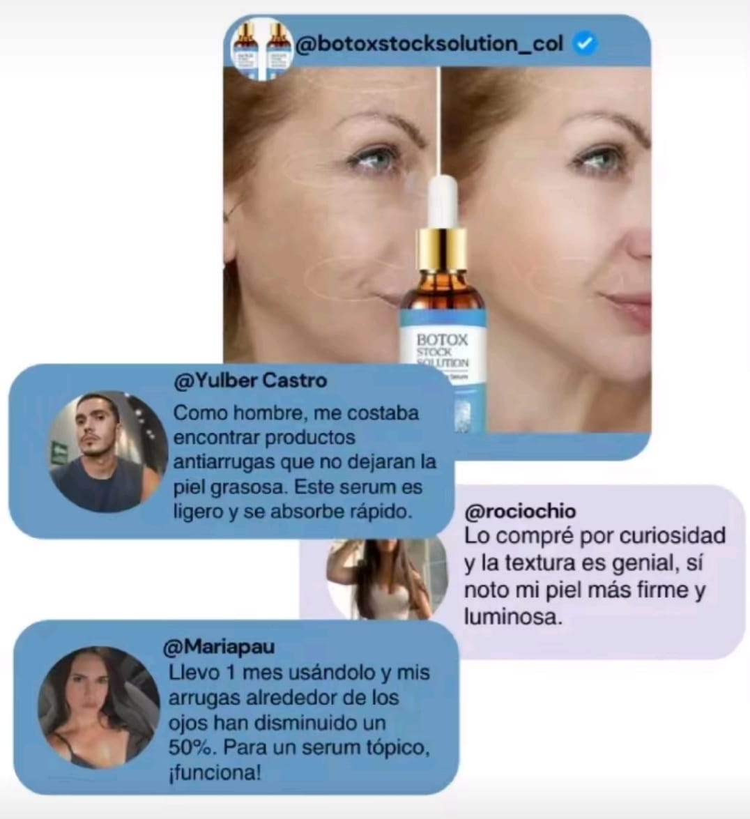 Bótox sin agujas-Rejuvenece tu rostro desde la primera aplicación💧