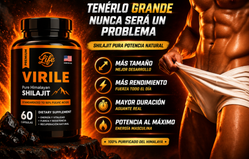 🔥 VIRILE =MÁS TAMAÑO + MÁS PODER 🍆 🎁 REGALO SORPRESA: MEGAFRUIT GRATIS (Controla la eyaculación precoz)