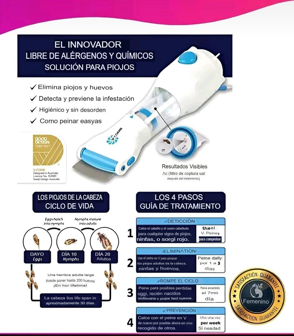 🌿 Aspiradora Eléctrica Antipiojos 🌿