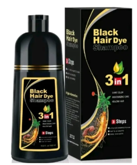 ✨ BLACK HAIR DYE – SHAMPOO PARA CANAS ✨