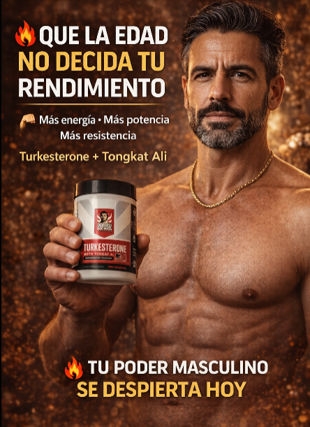 TURKESTERONE--DESPIERTA TU PODER MASCULINO🔥60 CÁPSULAS💊