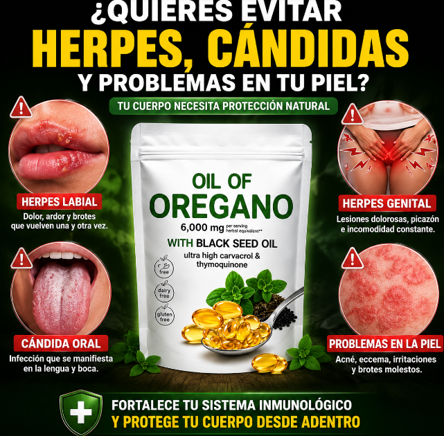 ACEITE DE OREGANO 100%🌿 60 CAPSULAS