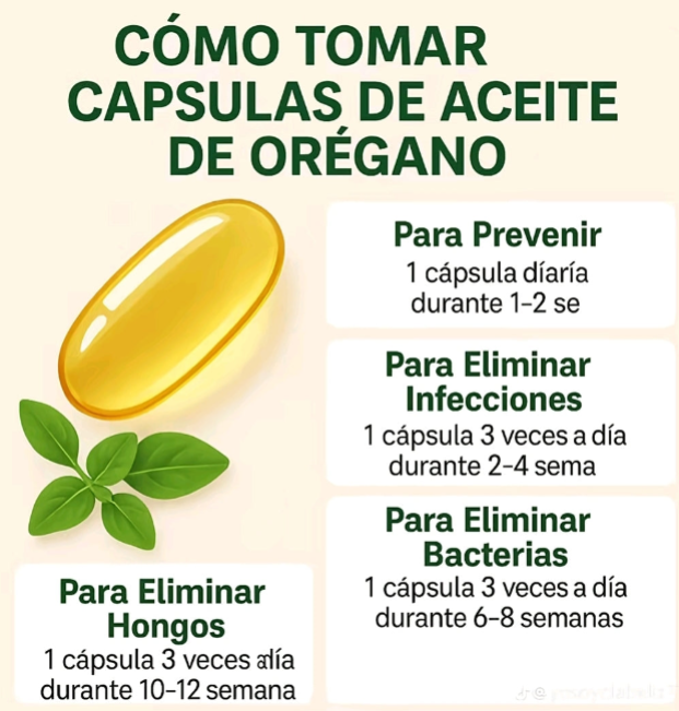 ACEITE DE OREGANO 100%🌿 60 CAPSULAS