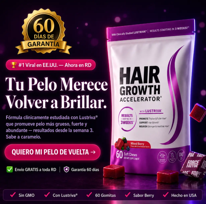 🍇💜🧬 HAIR GROWTH — MEJORA TU GENÉTICA CAPILAR 🧬💜🍇(GUMMIES)